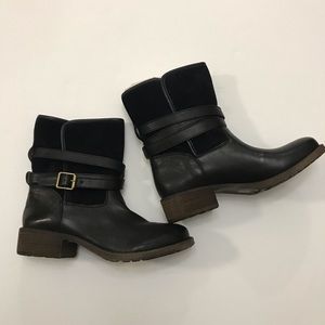LUCKY BRAND DECLANN BOOTIE BLACK SIZE 11M